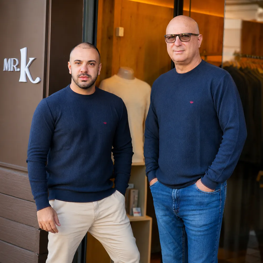 Ambiente e peças da loja Mr. K Moda Homem